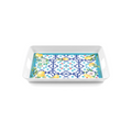 Rectangular Tray With Handles Flower & Lemon