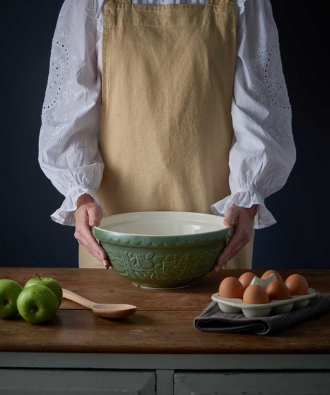 In The Forest Owl Dark Green Mixing Bowl