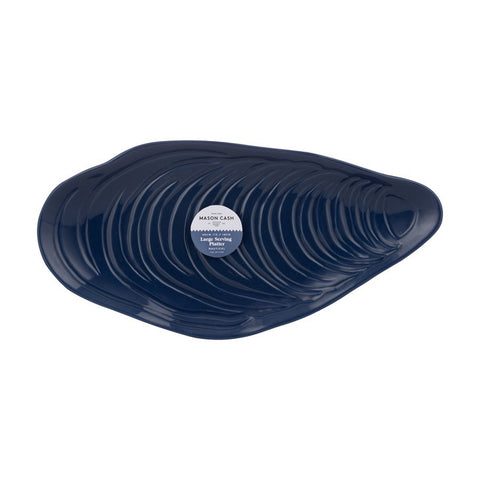 Nautical Large Shell Platter, 40.4 x 20 x 3.5cm - Stoneware