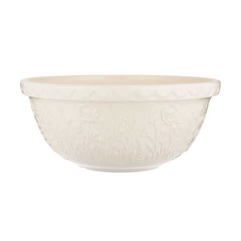 In The Meadow Rose Mixing Bowl, 29cm / 4 Litre - Cream