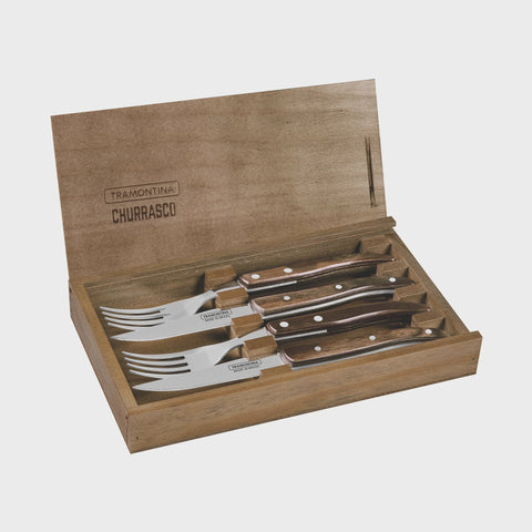 Churrasco Premium Paisano Cultery Set 4 Piece FSC Certified