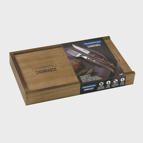 Churrasco Premium Paisano Cultery Set 4 Piece FSC Certified