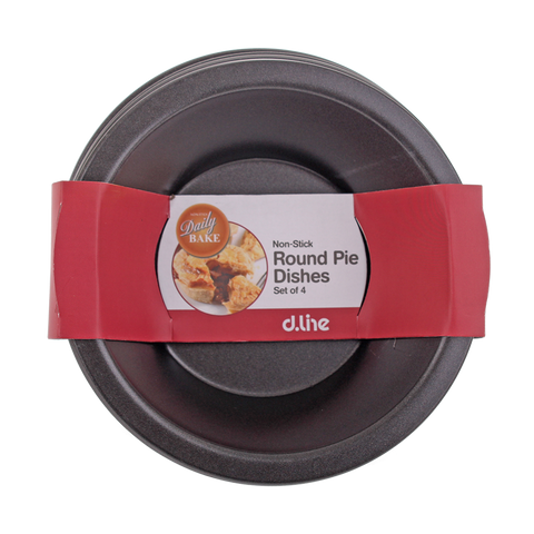 Non-Stick Round Pie Dish 12cm Dia. Set 4cm