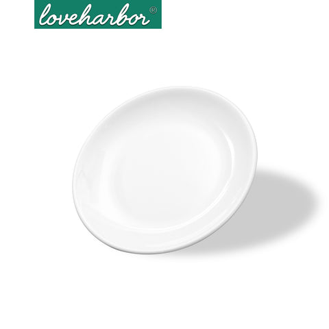 Loveharbor White Porcelain Dinner Plate