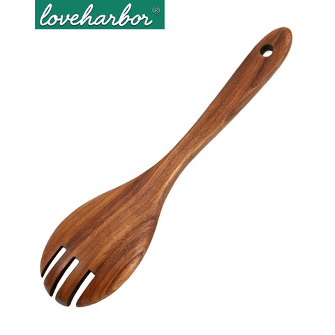 Loveharbor Wooden Salad Fork