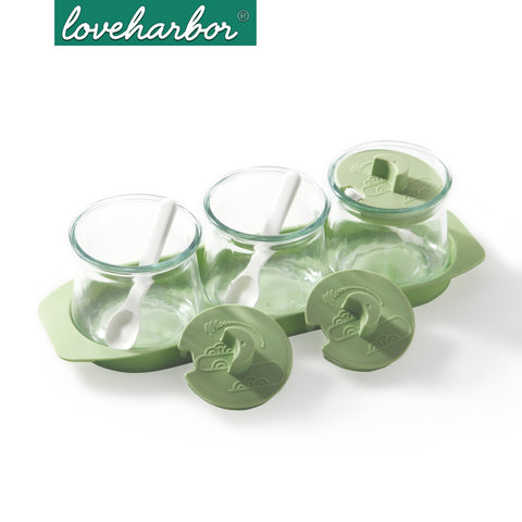 Loveharbor Kitchen Spice Pot Set Of 3