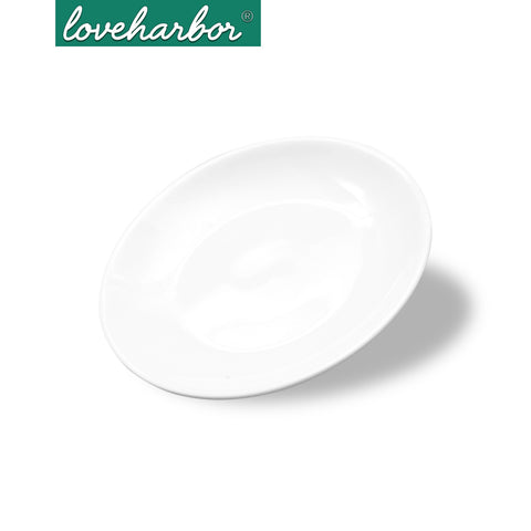 Loveharbor White Porcelain Dinner Plate