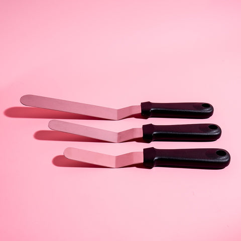 Stainless Steel Cranked Spatula - 4"