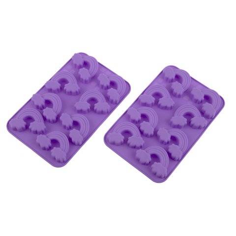 Rainbow 8 Cup Chocolate Mould Set 2