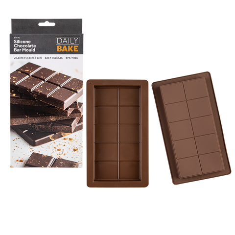 Silicone Chocolate Bar Mould Set 2 - Chocolate