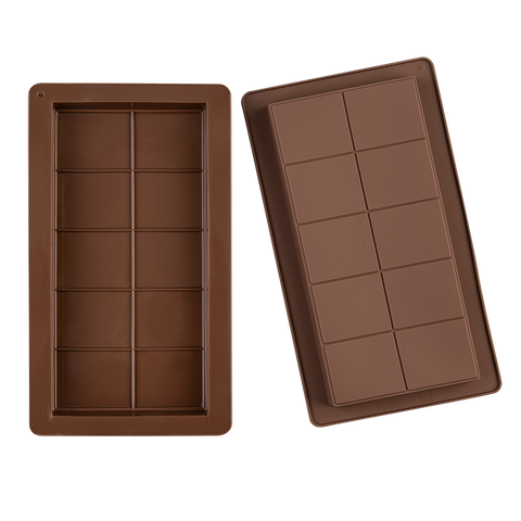 Silicone Chocolate Bar Mould Set 2 - Chocolate