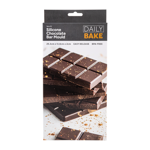 Silicone Chocolate Bar Mould Set 2 - Chocolate