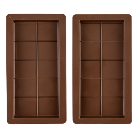 Silicone Chocolate Bar Mould Set 2 - Chocolate