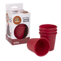 Silicone Dariole Moulds 120ml Set 4 - Red / Red