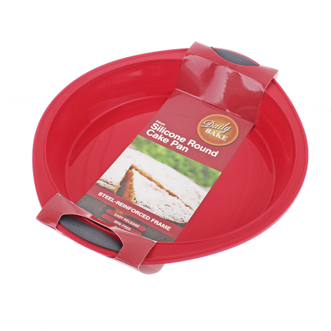 Daily Silicone Round Cake Pan 24cm Dia. - Red