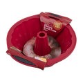 Silicone Bundt Cake Pan 24.5Cm Dia. X 11Cm - Red / Red
