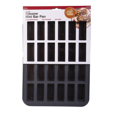 Silicone 24 Cup Mini Bar Pan - Charcoal