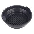 Silicone Round Collapsible Air Fryer Basket 22cm Dia. - Charcoal