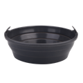 Silicone Round Collapsible Air Fryer Basket 22cm Dia. - Charcoal