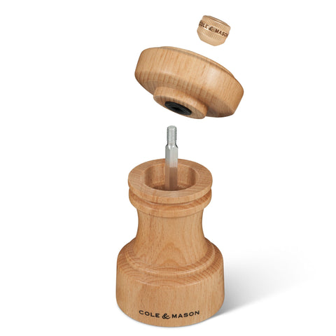 Hoxton Natural Beech Salt Mill 10.4cm