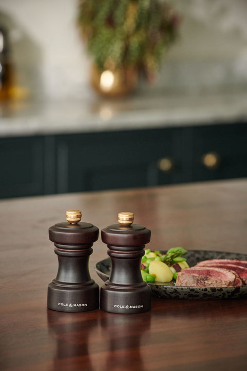 Hoxton Chocolate Wood Salt Mill 10.4cm
