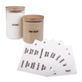 Clear Pantry Labels Pack 60