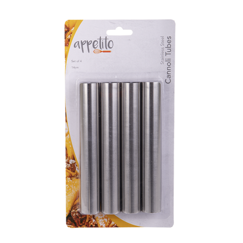 Stainless Steel Cannoli Tubes Set 4