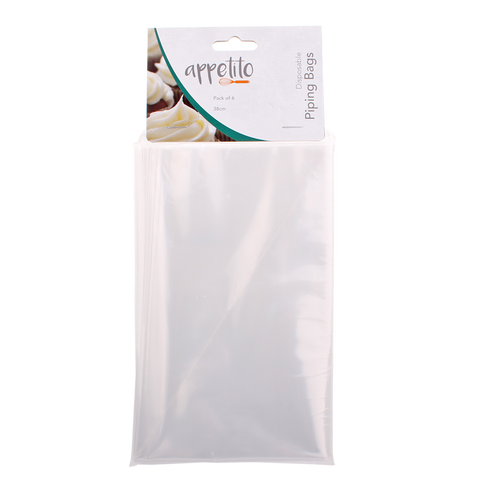 Disposable Piping Bags 38cm Pack 6