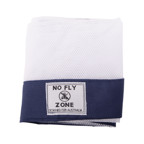 'No Fly Zone' Table-Throw Food Cover Navy / Navy