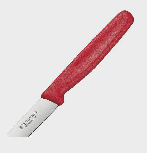 Paring Knife Pointed Blade 10cm Red