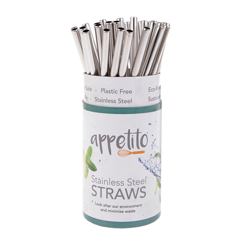 Stainless Steel Straight Smoothie Straws