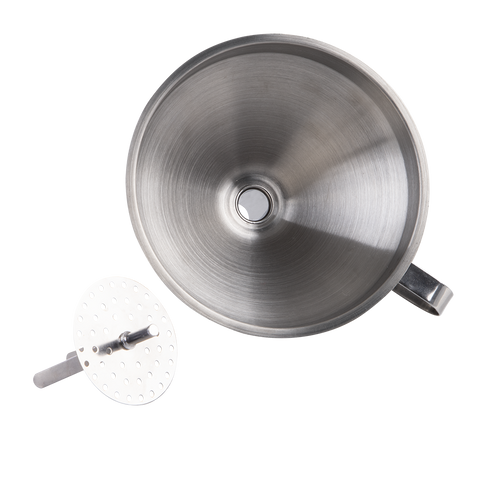 Stainless Steel Funnel W/ Strainer 12cm Dia.