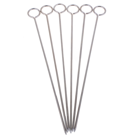 Chrome Skewers 10"/25Cm Set 6