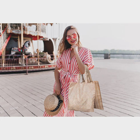 Foldable Shopper - Woven