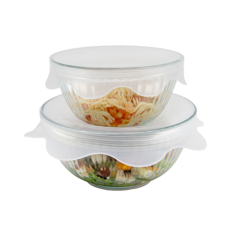 Vented Silicone Microwave Food Covers Set