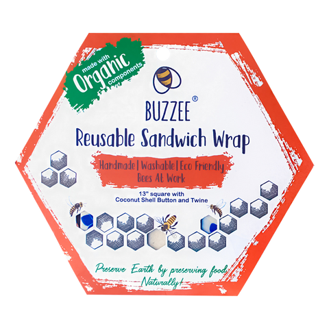 Organic Beeswax Sandwich Wrap- Bees At Work