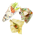 Organic Beeswax Wraps Pack of 3 / Asst. Designs