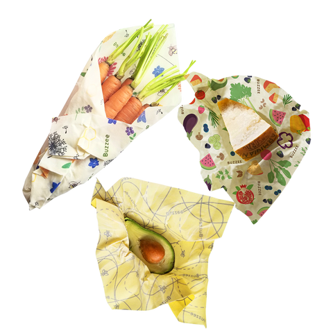 Organic Beeswax Wraps Pack of 3
