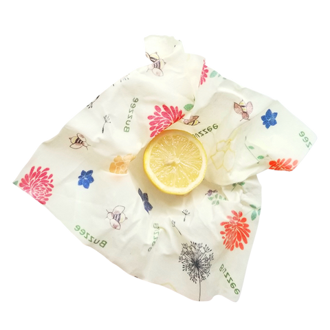 Organic Beeswax Wraps Pack of 4- Bees At Work