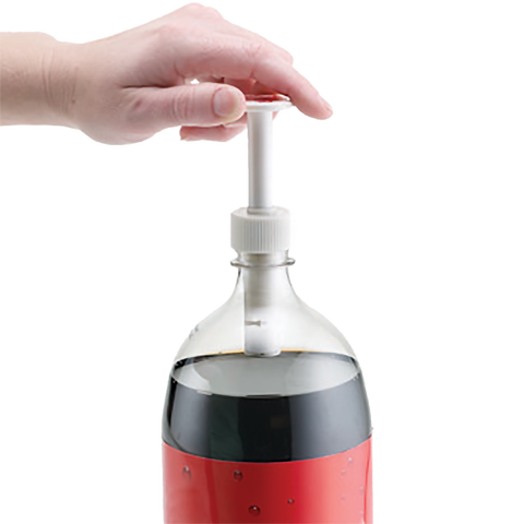 Pump Cap Bottle Stopper - White