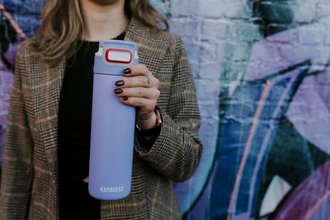 Elton Insulated 3-in-1 Snapclean 600ml Bottle Digital Lavender