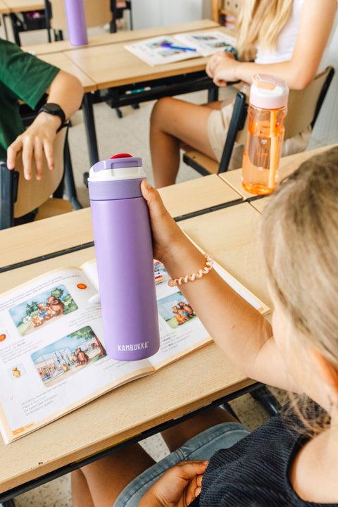 Elton Insulated 3-in-1 Snapclean 600ml Bottle Digital Lavender