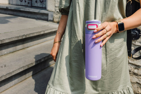 Elton Insulated 3-in-1 Snapclean 600ml Bottle Digital Lavender