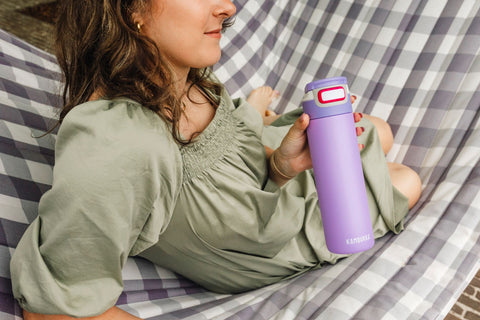 Elton Insulated 3-in-1 Snapclean 600ml Bottle Digital Lavender