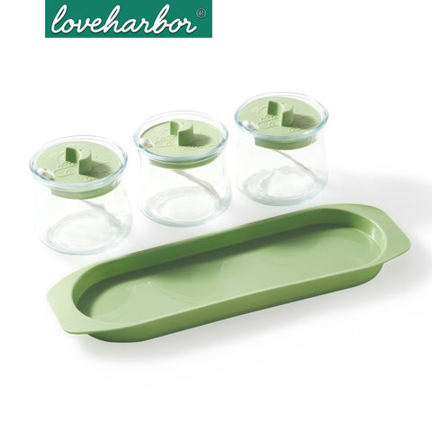 Loveharbor Kitchen Spice Pot Set Of 3