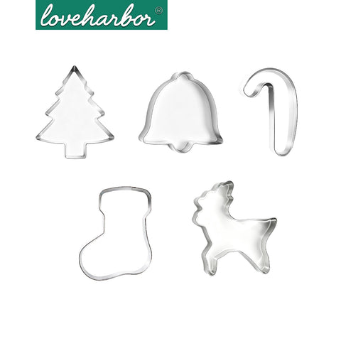 Loveharbor Christmas Cookies Cutter Set