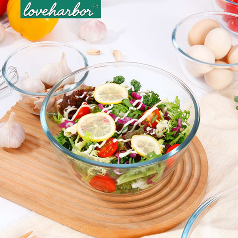 Loveharbor Glass Mixing Bowl