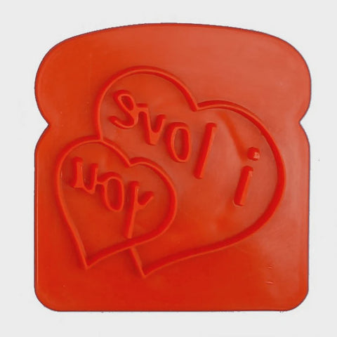 Talking Toast "I Love You" - Red