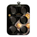 6 Cup Non-Stick Large Muffin Pan 35X26Cm / 9X4Cm