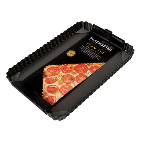 Loose Base Fluted Rectangular Flan/Quiche Pan 31X21X3.5Cm